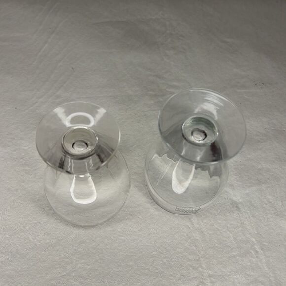 Liquor Toasting Cordial Sherry Glasses 2 Ounces Each CNN Flag Marked Set Of 2 - Picture 4 of 7